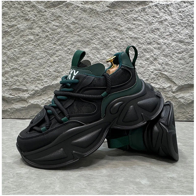 Vulcanized Breathable Chunky Running Sneakers