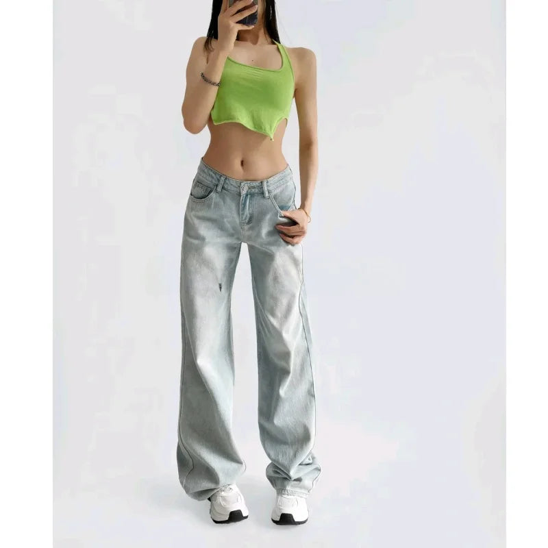 Low Waist Wide Leg Jeans