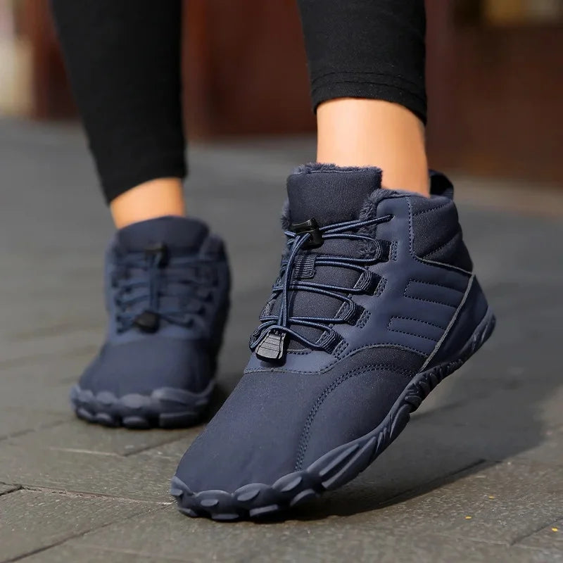 Waterproof Cotton Fleece-Lined Winter Hiking Boots