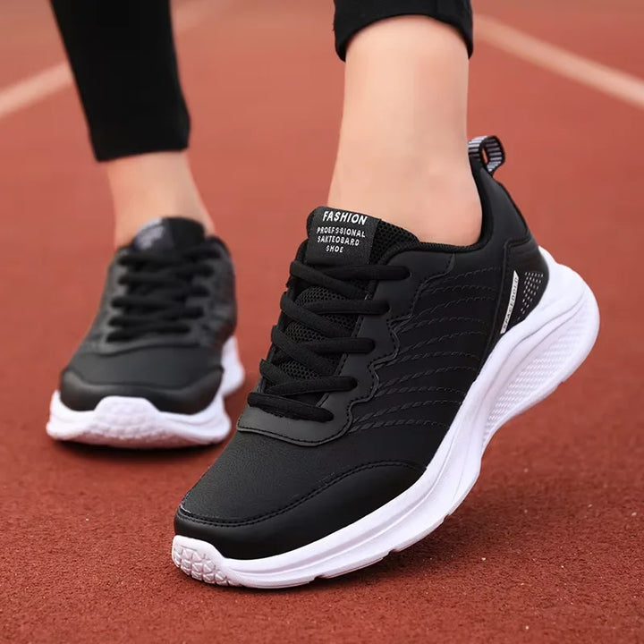 Waterproof Leather Chunky Sneakers