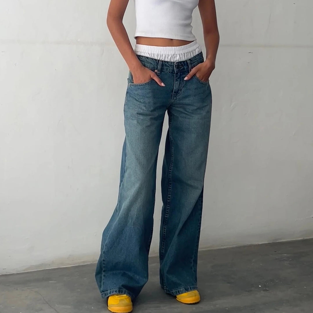 Trendy Y2K Baggy Low Rise Jeans