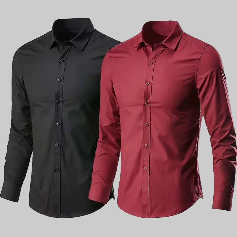 Slim Fit Long Sleeve Dress Shirt