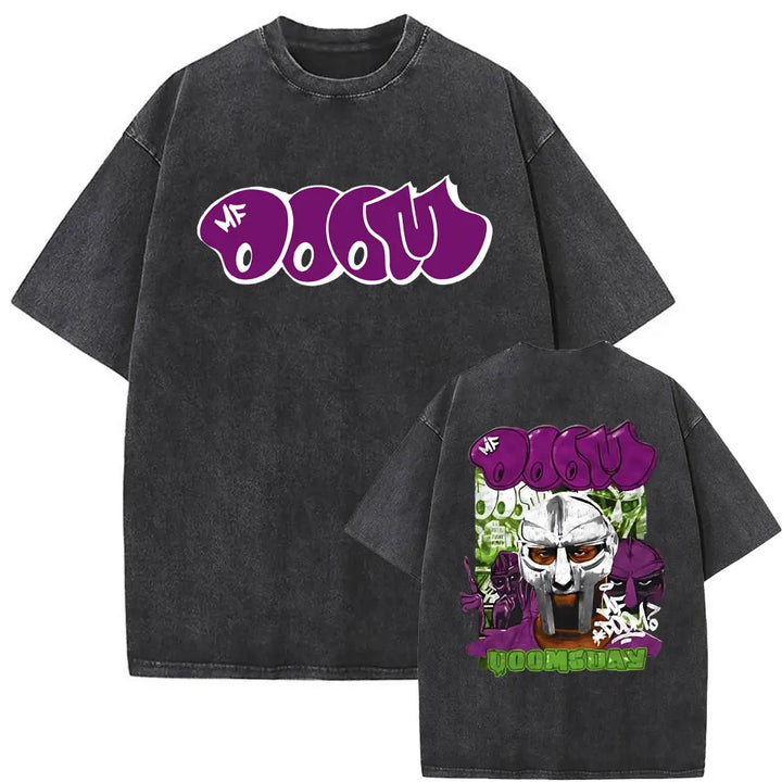 Retro Rapper Mf Doom Graphic Print Tshirt