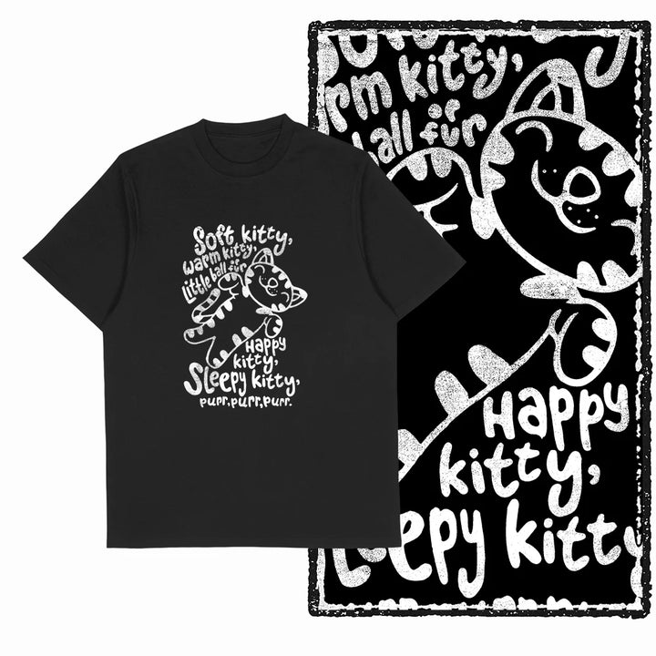 Surprise Cat Graphic T-Shirt