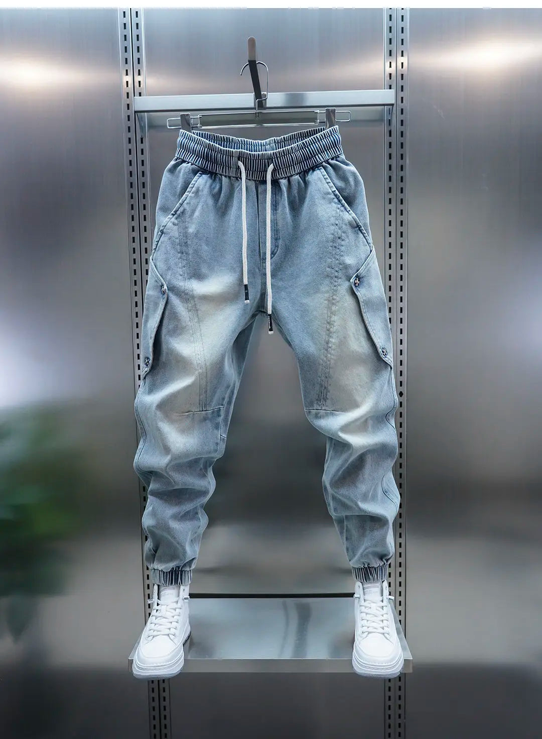 Blue Harem Streetwear Jogger Jeans