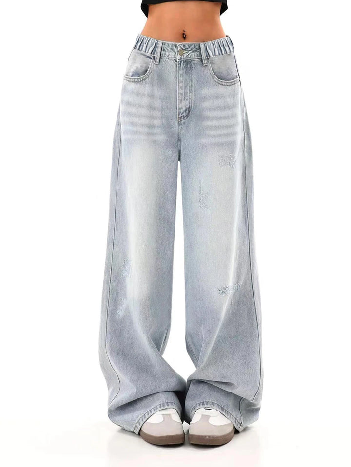 Teenage Dream Loose-fit Trendy washed jeans