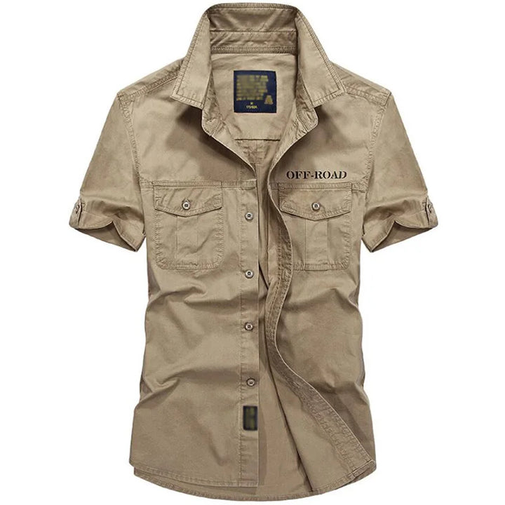Pure Cotton Oversized Retro Tooling Shirt