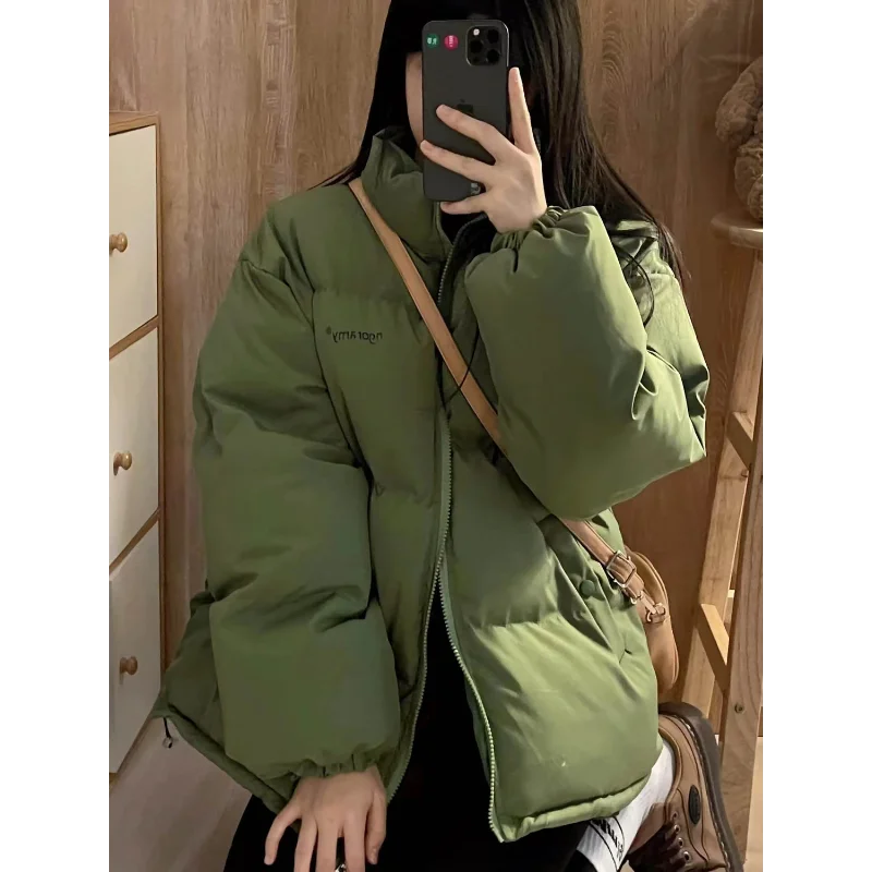 Winter Avocado Green Cotton Jacket