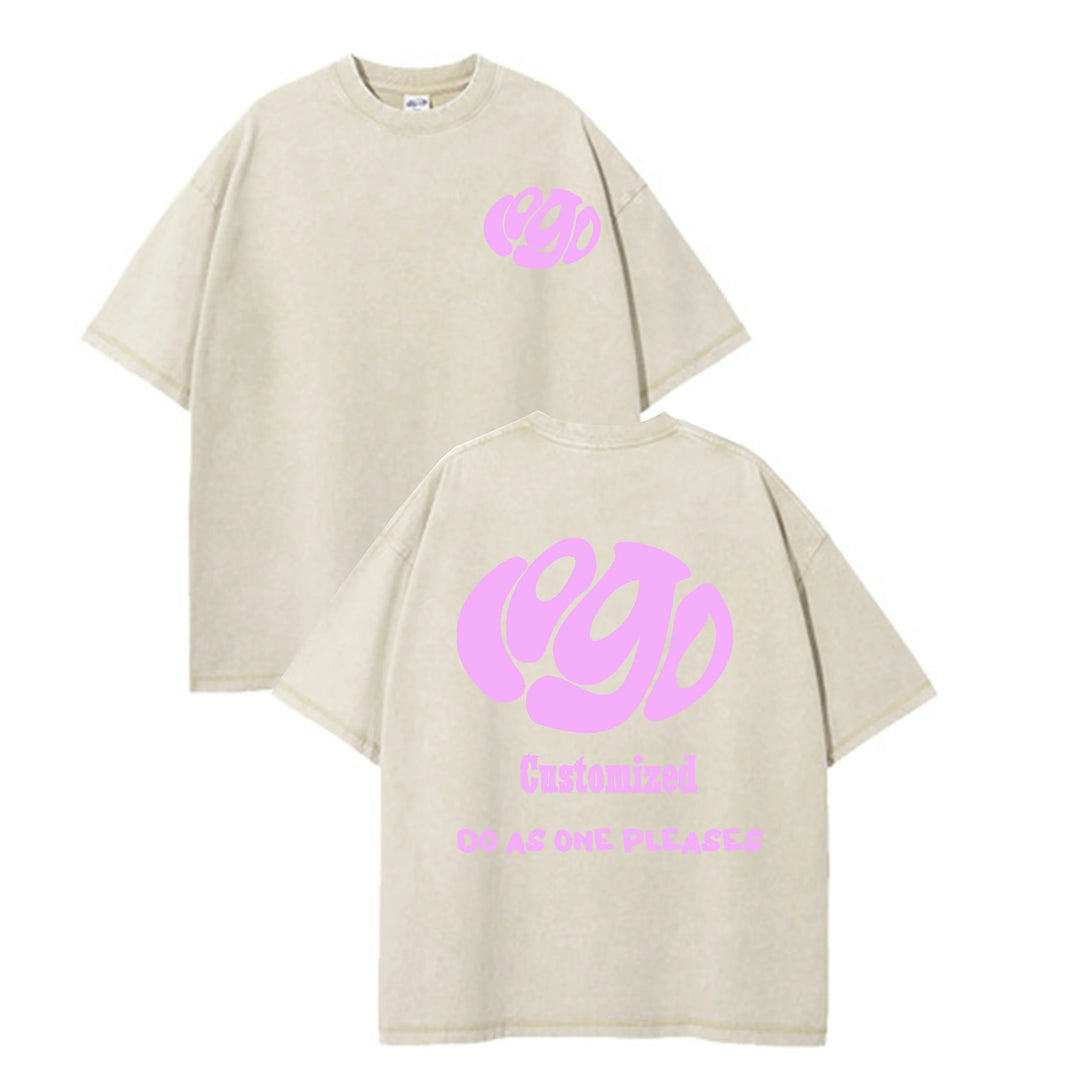 Retro Oversized Print Unisex Cotton T-Shirts