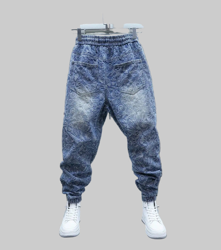 Trendy Embroidered Loose Hip Hop Jeans