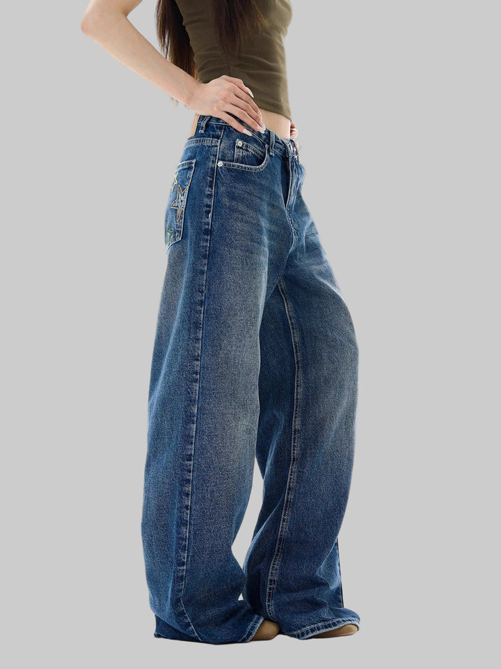 High Street Aesthetic Wide Leg Cargo Baggy Jeans