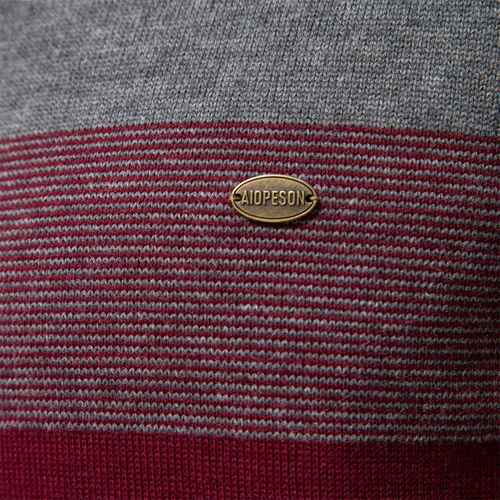 Cotton Mock Neck Quarter-Zip Sweater
