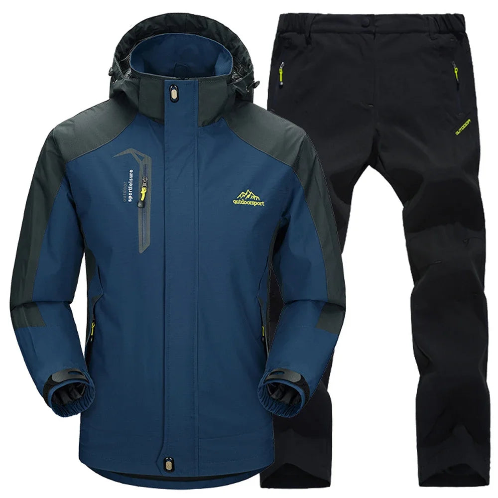 Thermal Fleece Waterproof Hooded Hiking Jackets