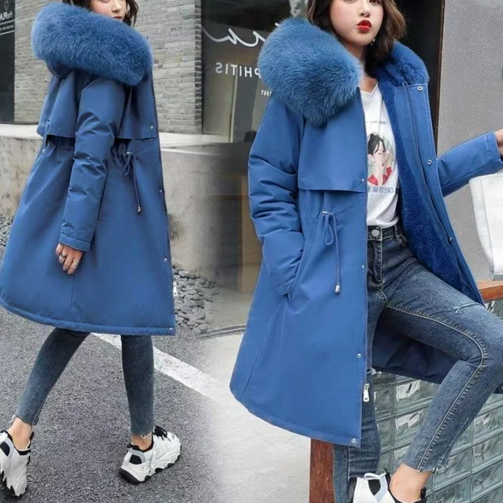 Elegant Fleece-lined Padded Winter Jacket