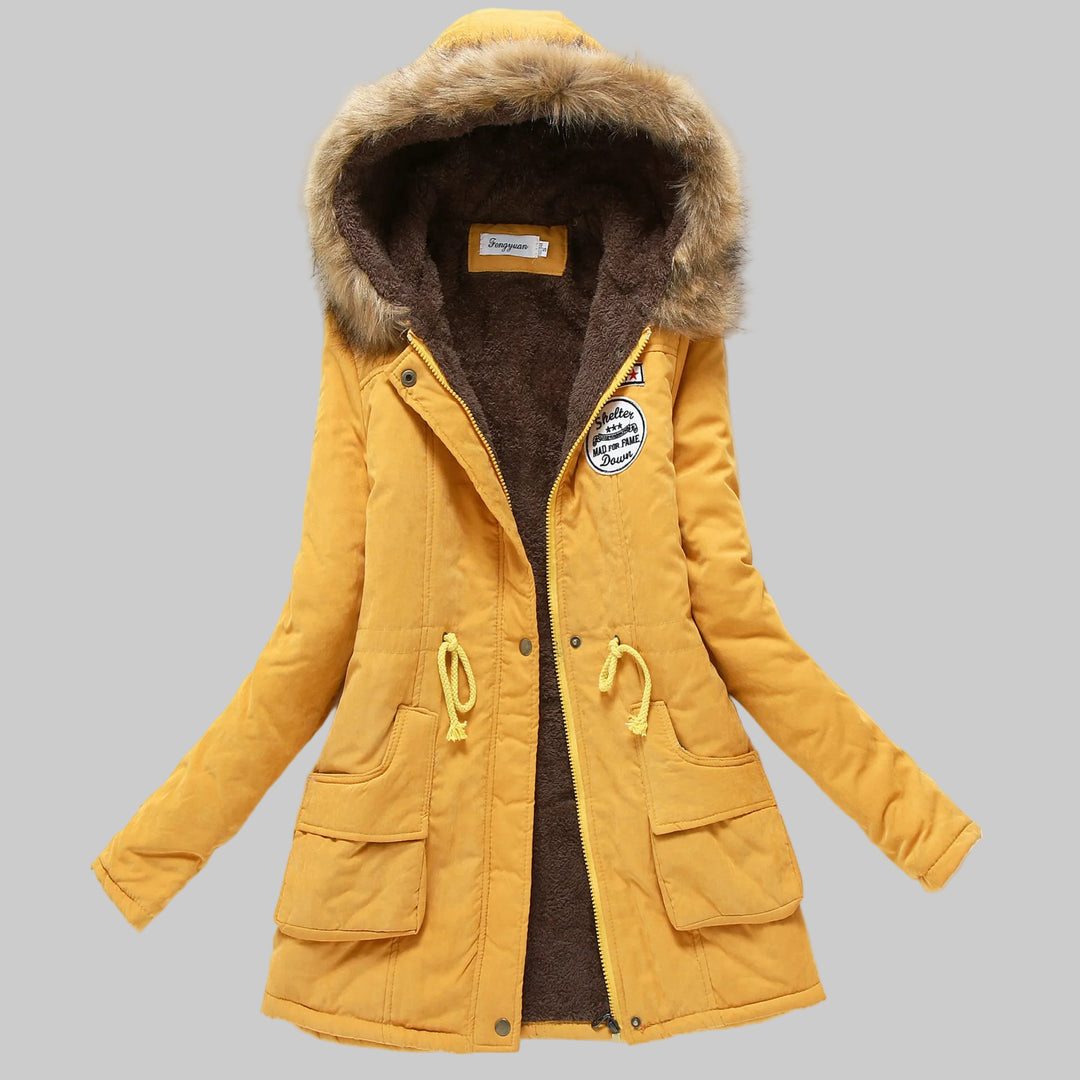 Cotton Padded Hooded Parka Jacket