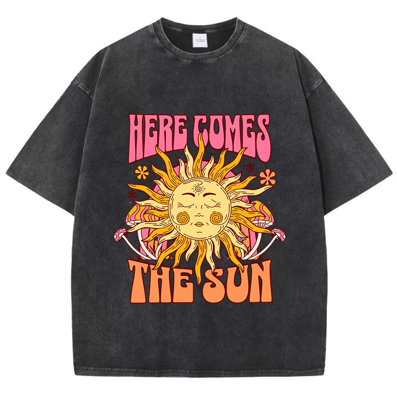 Oversized Graphic Print Cotton T-Shirt