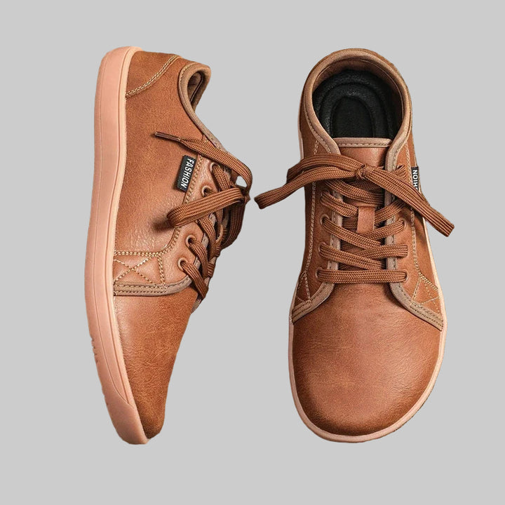 Barefoot Unisex Wide Width Leather Walking Shoes