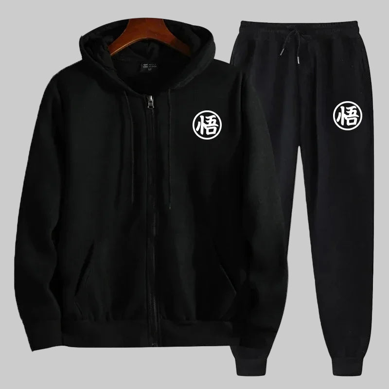 Winter Hooded Warm Sportswear Set