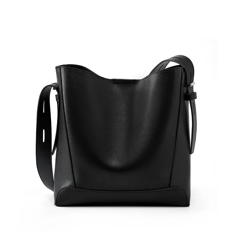 TRISHA | Luxury Cowhide Leather Shoulder Bag