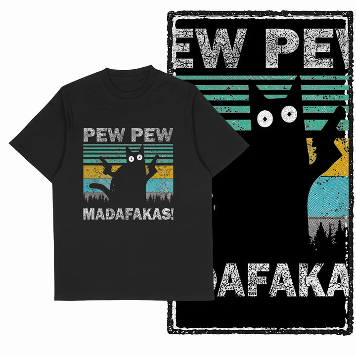 Surprise Cat Graphic T-Shirt