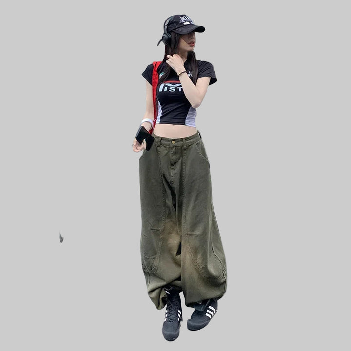 American Fashion-Inspired Wide-Leg Pants