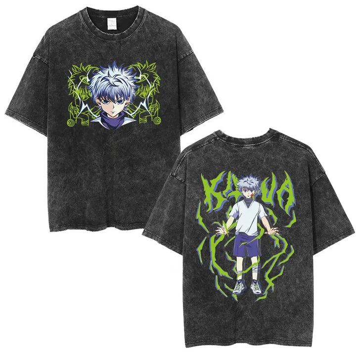 Vintage Washed Hunter x Hunter Logo T-Shirt