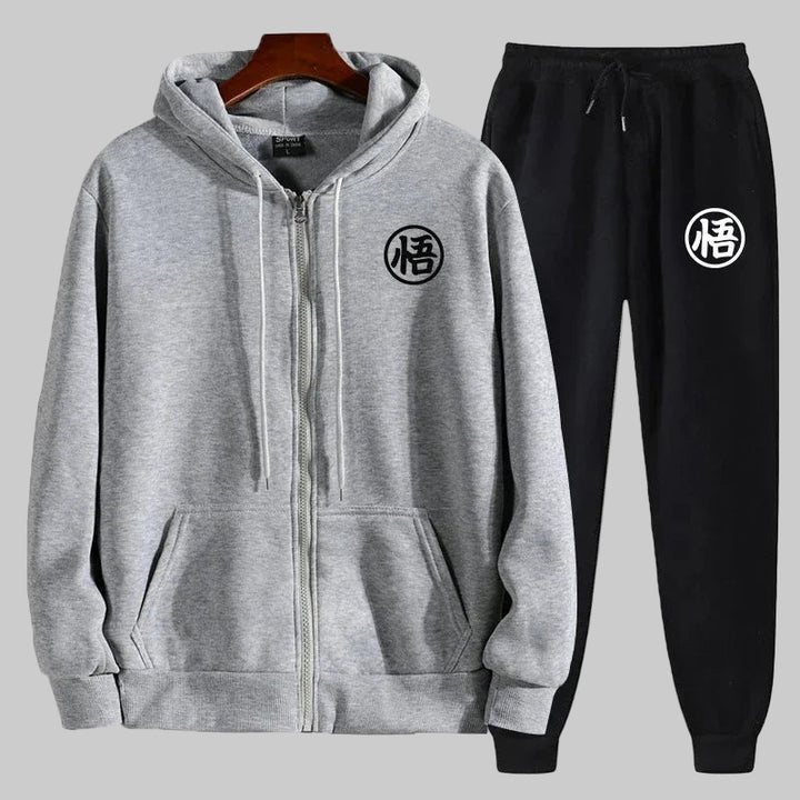 Winter Hooded Warm Sportswear Set