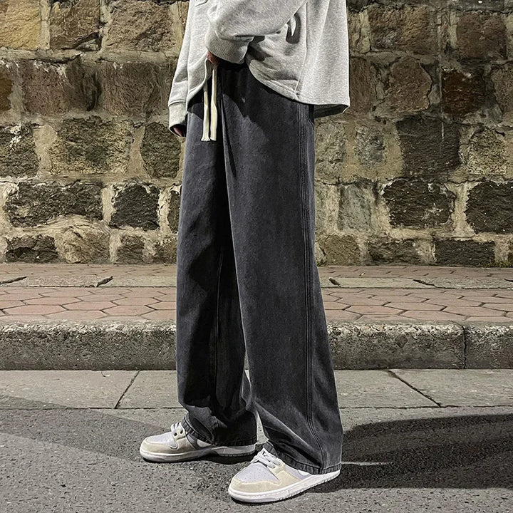 High Street Casual Wide Leg Jeans