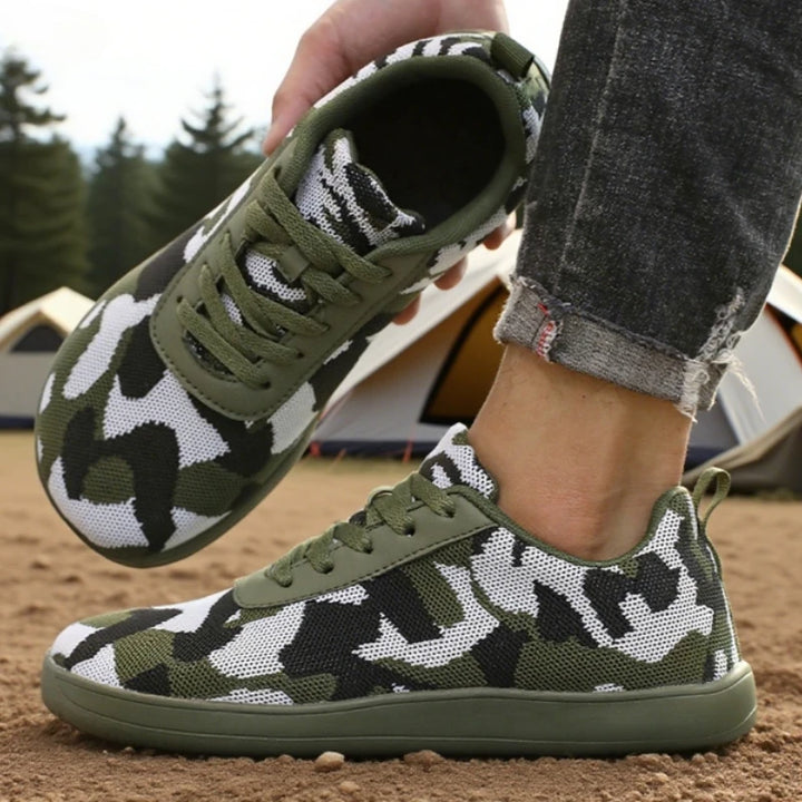 Minimalist  Camouflage Wide Toe Breathable Sneakers