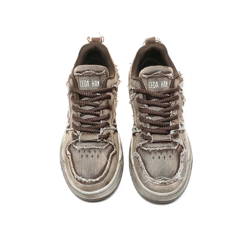 Retro Denim Skate Shoes