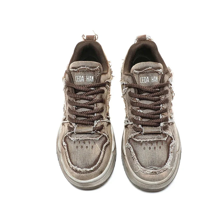 Retro Denim Skate Shoes