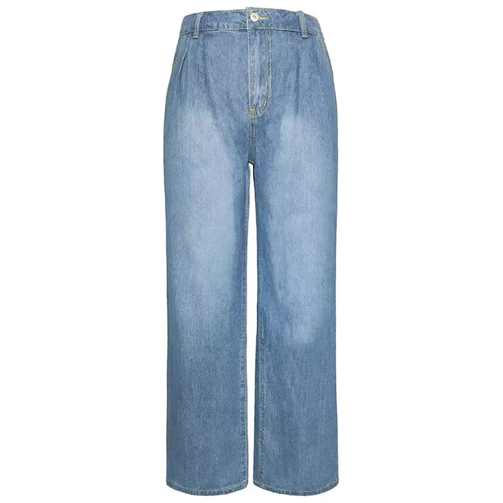 Luxe Wide-Leg Denim Jeans