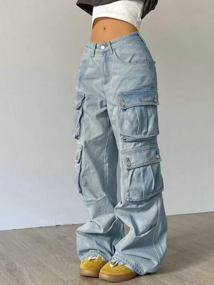 Y2K Streetwear Retro Cargo Jeans