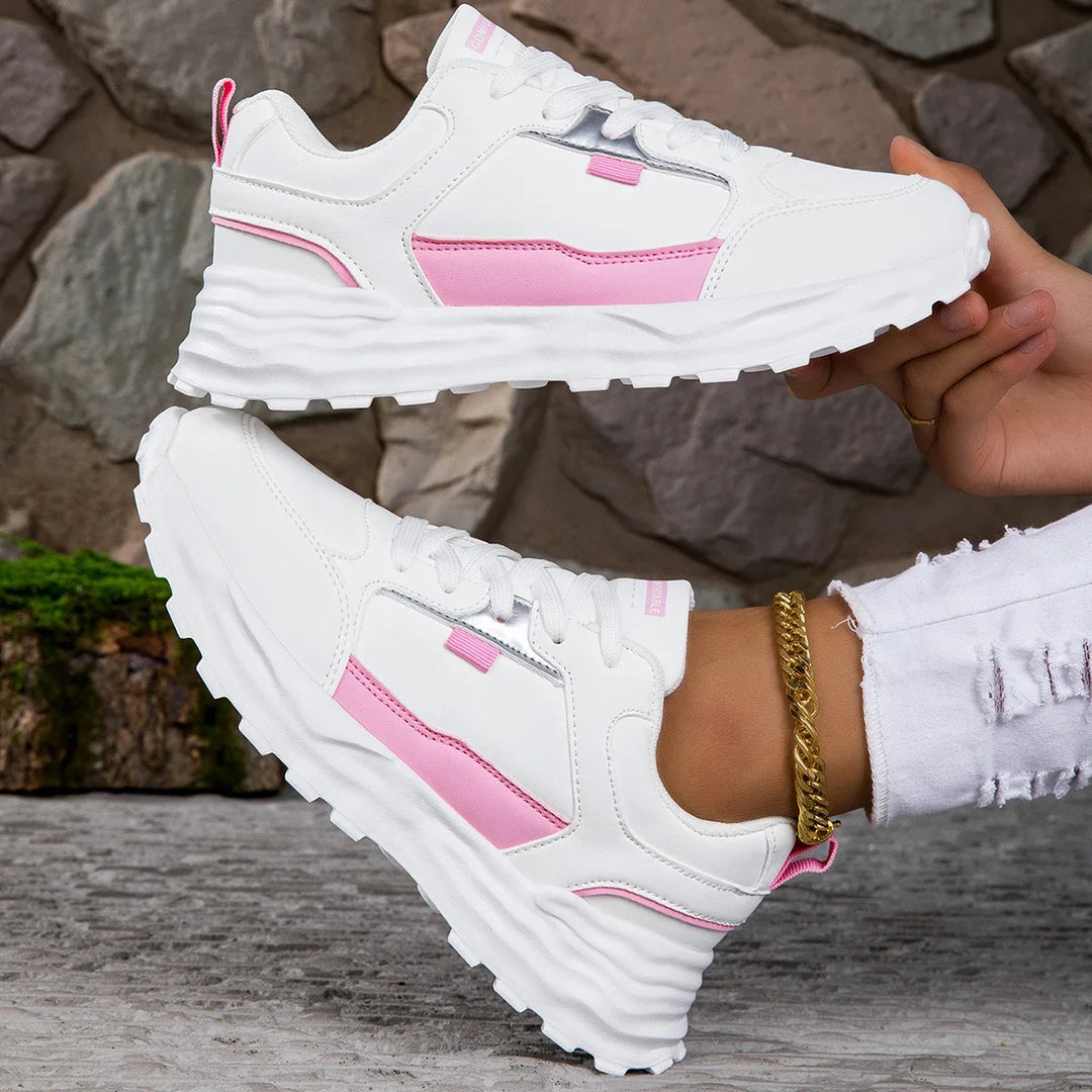 Lace-Up Breathable Pop Sneakers