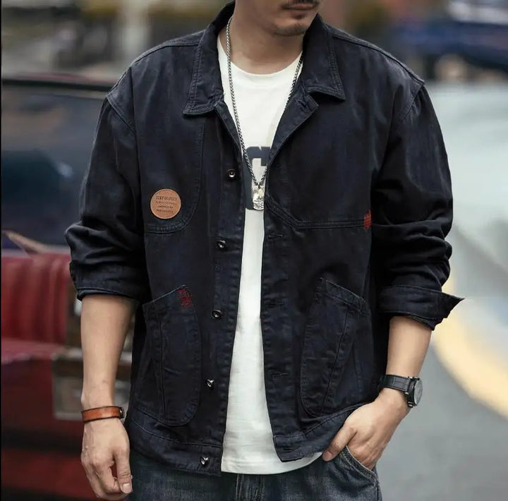 Retro Cargo American Style Lapel Bomber Coat
