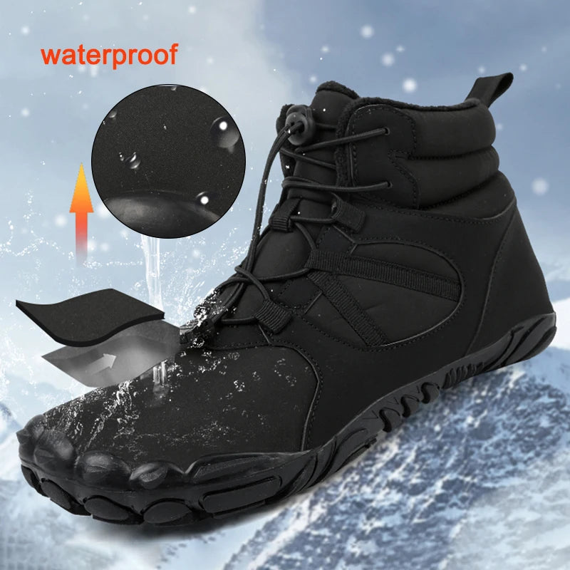 Unisex Waterproof Barefoot Winter Hiking Boots