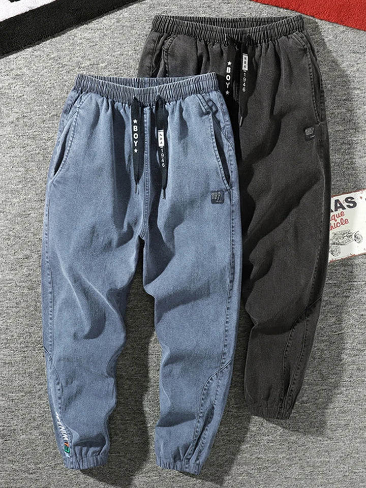 Stretch Cotton Streetwear Denim Pants