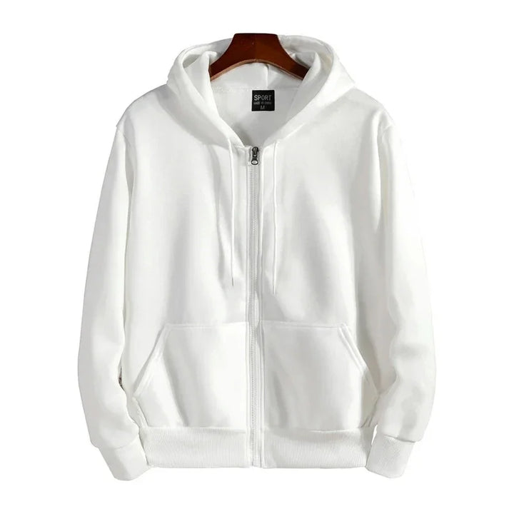 Zippered Hooded Tracksuit Set