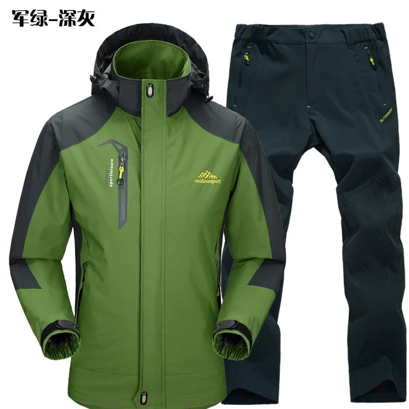 Thermal Fleece Waterproof Hooded Hiking Jackets