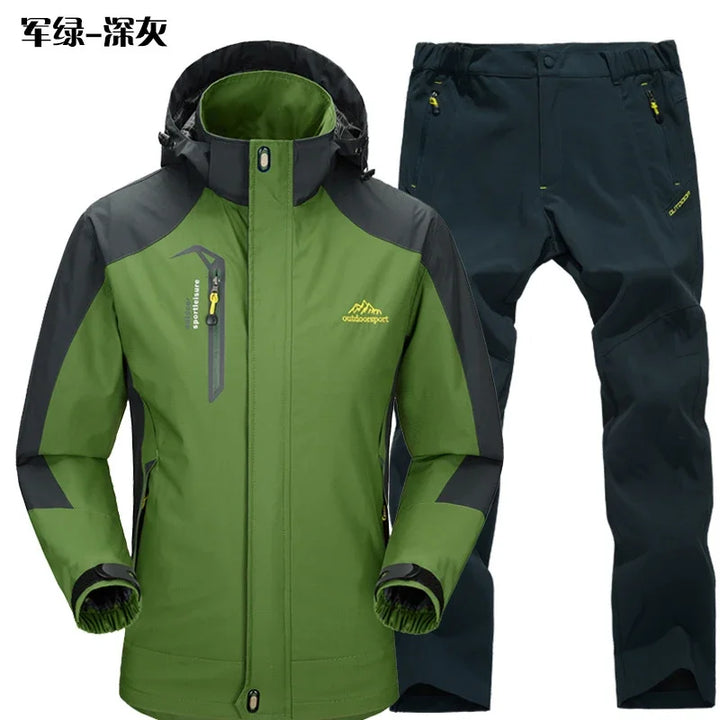 Thermal Fleece Waterproof Hooded Hiking Jackets