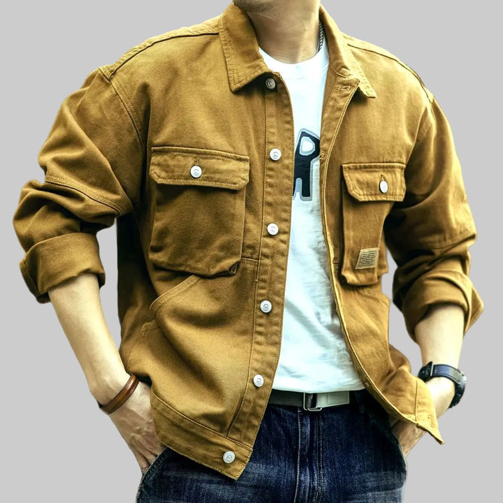 Retro Cargo American Style Lapel Bomber Coat