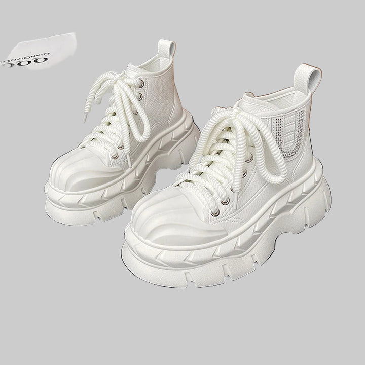 7CM Ankle Platform Boots for Autumn