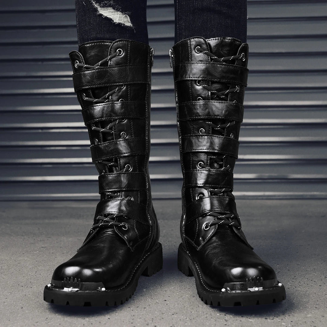All-Season High-Top Casual Motorcycle Boots