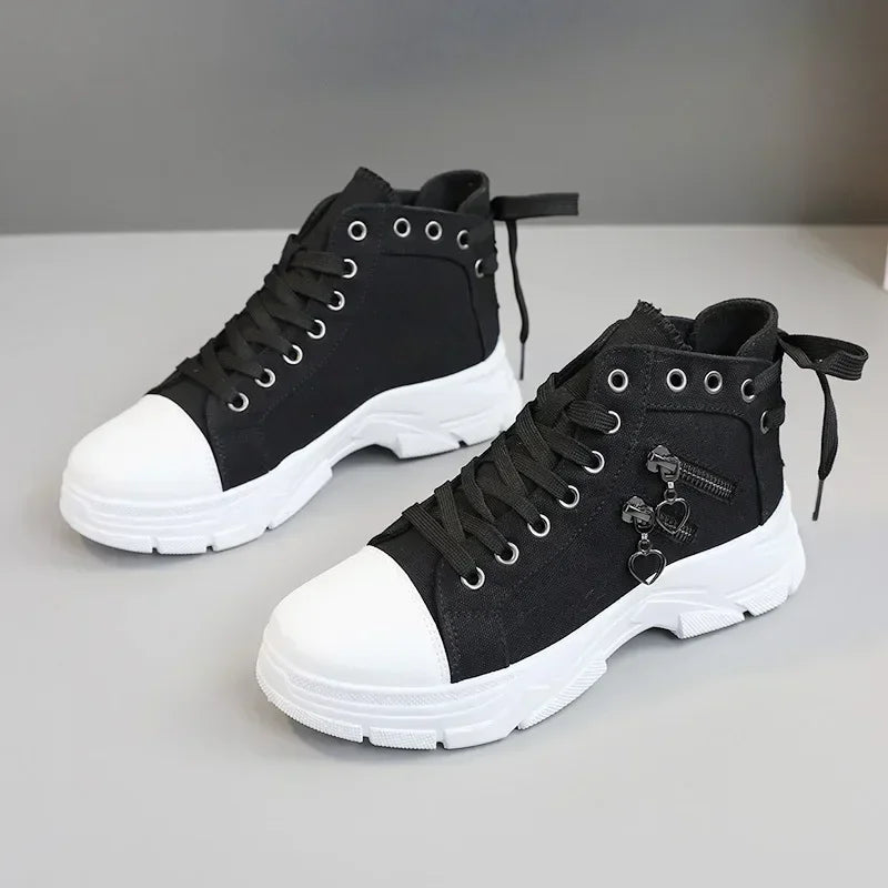High-Quality Light Blue Denim Canvas Sneakers
