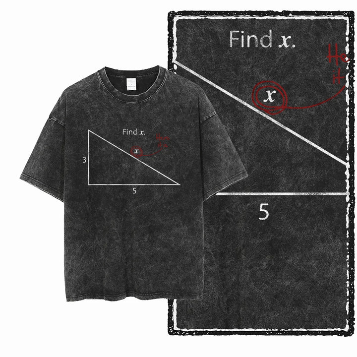 Printed Cotton Acid-Washed Graphic Unisex T-Shirt