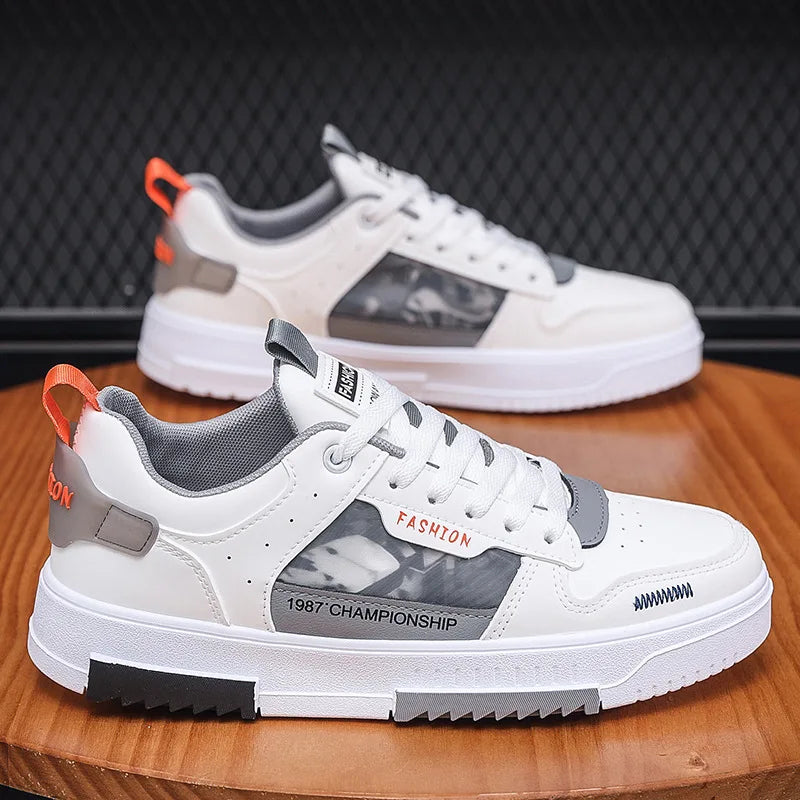 Trendy Breathable Lace-Up Sneakers