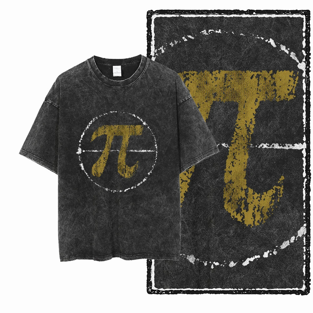 Printed Cotton Acid-Washed Graphic Unisex T-Shirt