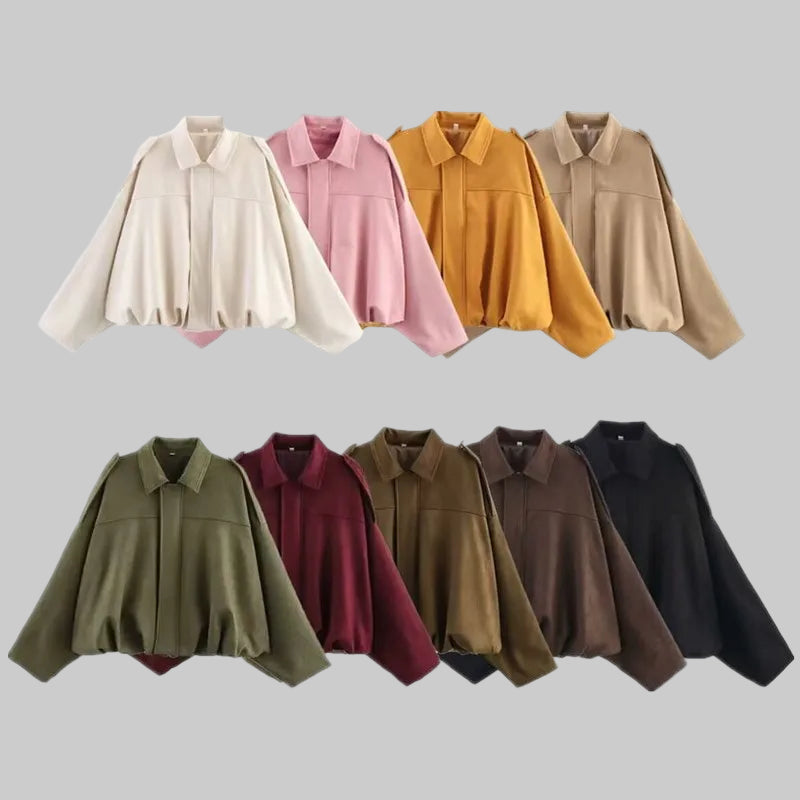 Spring Velvet Feel Pilot Coat