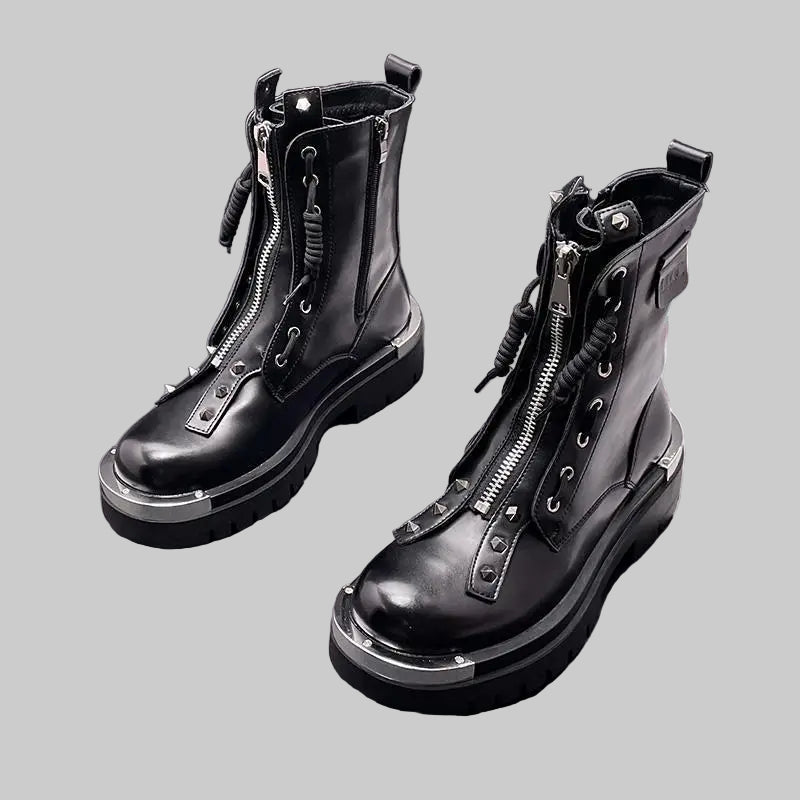 British Soft Leather Chelsea Motorcycle Boots