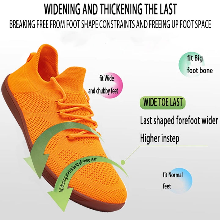 Lightweight Breathable Zero Soles Unisex Sneakers
